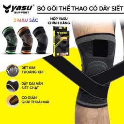 Thumbnail Bó gối có dây quấn trợ lực co dãn 4 chiều Yasu YS7720 (1 CHIẾC) 1