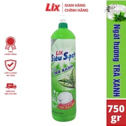 Thumbnail Nước rửa chén siêu sạch hương trà LIX 750g N8107 thơm mát sạch bóng vết dầu mỡ 1