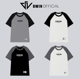 Thumbnail Áo thun raglan nam nữ DWIN phông tay lỡ cotton unisex oversize form rộng basic local brand tshirt 1