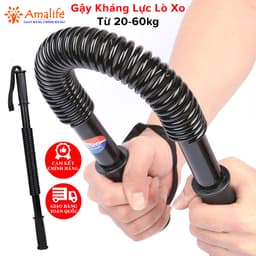 Thumbnail Gậy Bẻ Tập Cơ Tay Ngực Vai Thanh Lò Xo Đàn Hồi Cao Cấp Lực Bẻ 5kg 10kg 20kg 30kg 40kg 50kg 60kg Gym Thể Dục Hãng Amalife 1