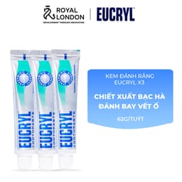 Thumbnail Combo 3 Kem đánh răng Eucryl hỗ trợ làm trắng răng (3x62g) 1