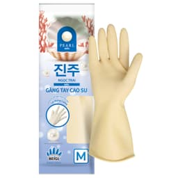 Thumbnail Găng Tay Cao Su Tay Lửng Ngọc Trai Size M Thương Hiệu BEIGL 2
