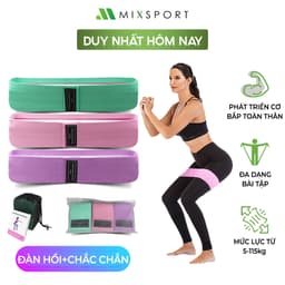Thumbnail Dây Kháng Lực Vải MiniBand Siêu Co Giãn Hỗ Trợ Tập Mông Đùi Hiệu Quả MixSport DTH01 1