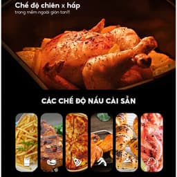 Thumbnail Nồi chiên hơi nước KIPOR KP-STEAM677 - bảng điều khiển điện tử nấu đa chế độ, chiên hấp đồng thời 4
