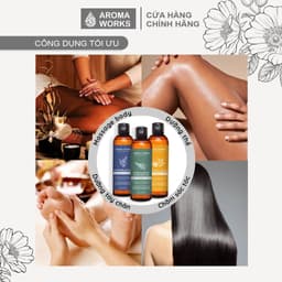 Thumbnail Dầu Massage Toàn Thân Aroma Works – Thư Giãn Cơ Thể & Dưỡng Da Với Tinh Dầu Thiên Nhiên 2