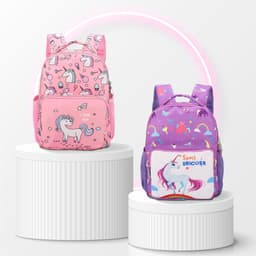 Thumbnail Balo cho bé gái  đi học mẫu giáo mầm non 1989KIDS SHOP siêu nhẹ,chống thấm nước,đáng yêu,kích thước 27cm* 10cm*20cm 1