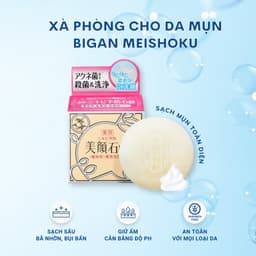 Thumbnail Xà Phòng Chứa BHA Giảm Mụn Lưng & Mặt MEISHOKU Bigan 80G 3