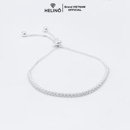 Thumbnail Lắc tay bạc HELINO đính đá dải cao cấp chốt dây rút cá tính trang sức nữ cao cấp V16 3