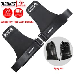 Thumbnail Găng Tay Tập GYM Hở Mu Bàn Tay Lifting Grips Aolikes Pro AL7639, Bộ Đôi Găng Tay Hở Mu Bảo Vệ Lòng Bàn Tay Hãng Aolike 1