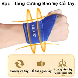 Thumbnail Băng Quấn Bảo Vệ Cổ Tay Chính Hãng Aolikes AL7937 Hỗ trợ Nẹp Khớp Cổ Tay Tập Gym Tập Thể Thao Quần Vợt Chọn Màu Cao Cấp 2