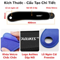 Thumbnail Băng Quấn Bảo Vệ Cổ Tay Chính Hãng Aolikes AL7937 Hỗ trợ Nẹp Khớp Cổ Tay Tập Gym Tập Thể Thao Quần Vợt Chọn Màu Cao Cấp 3