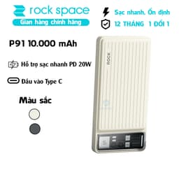 Thumbnail Pin Sạc Dự Phòng Dòng Du Lịch Rockspace P91 Sạc Nhanh PD20W 10000mA Hàng chính hãng bảo hành 12 1