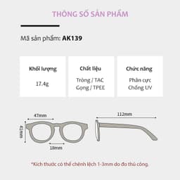 Thumbnail Kính Mát Cho Bé Tròng Phân Cực Chống UV400 Gọng Tròn Dẻo Silicone Cao Cấp Thời Trang Bé Trai Bé Gái Từ 0-3 Tuổi AK139 3