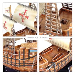 Thumbnail Mô Hình Giấy 3D Lắp Ráp CubicFun Thuyền Santa Maria T4008h (113 mảnh) 2