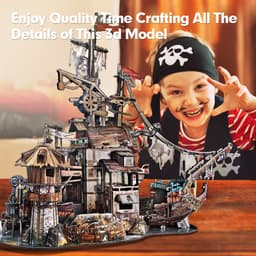 Thumbnail Mô Hình Giấy 3D Lắp Ráp CubicFun Tortuga Pirate Bay T4039h (218 mảnh) - PP050 3