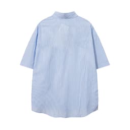 Thumbnail Áo Sơ Mi Tay Ngắn Kẻ Sọc Teelab Local Brand Unisex Form Oversize 3 Màu Xanh, Hồng, Xám SS052 3