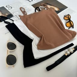 Thumbnail Áo hai dây Choobe nữ dáng ôm không đệm vải cotton co giãn tốt thoáng mát nhiều màu sắc freesize A11 4