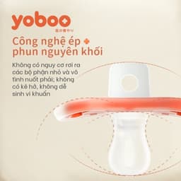 Thumbnail Núm ty ngậm cho bé Yoboo YB-0007 đầu tròn bằng silicone nguyên khối mô phỏng ti mẹ - Hàng chính hãng 3