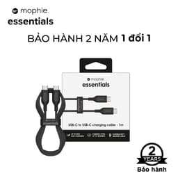 Thumbnail Cáp Mophie Essentials USB-C to USB-C 60W dài 1M/2M-Sạc nhanh- sạc SamSung Android và iP 15series 2