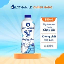 Thumbnail Sữa chua uống thanh trùng Lothamilk có đường chai 880ml 1