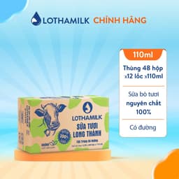 Thumbnail Thùng 48 hộp sữa tươi tiệt trùng Lothamilk 110ml 3