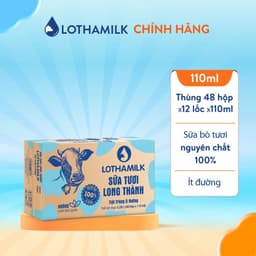 Thumbnail Thùng 48 hộp sữa tươi tiệt trùng Lothamilk 110ml 1