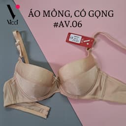 Thumbnail Áo ngực nữ Vicci AV.05- AV.06 mỏng, nhẹ, có gọng ôm ngực màu Da 3