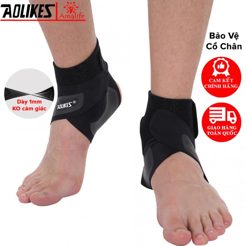 Ảnh Đai Băng Quấn Cổ Chân Aolikes AL7130 Giúp Bảo Vệ Mắt Cá Chân, Cổ Chân Khi Chơi Thể Thao, Tập Gym Đá Bóng Hãng Aolikes 1