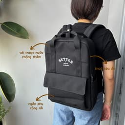 Thumbnail Balo Vuông Shop®️ Rider vải chống thấm laptop 15 inch A4 đi học đi du lịch 3