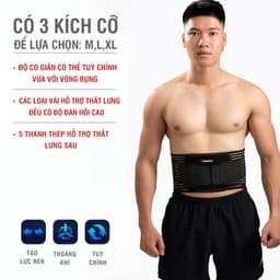 Thumbnail Đai lưng cột sống thoáng khí, có thanh nẹp GoodFit GF725WS 3