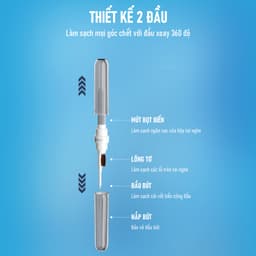 Thumbnail Bút Vệ Sinh Đa Năng Wook RMC10 3 Trong 1 Vệ Sinh Tai Nghe, Điện Thoại, Máy Tính Bảng - Hàng Chính Hãng 2