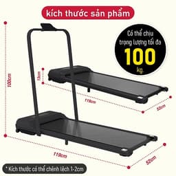 Thumbnail BG - (Có Điều Khiển Remote) Máy chạy bộ trong nhà máy đi bộ băng chạy chống rung EVA 4