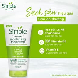 Thumbnail Sữa Rửa Mặt Dạng Gel Simple Kind To Skin Facial Wash 150ml 2