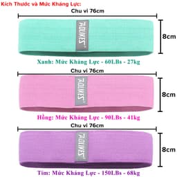 Thumbnail Dây Kháng Lực Tập Mông Trái Đào Mini Band Chính Hãng Aolikes AL3604 Dây Đàn Hồi Tập Chân, Đùi, Mông miniBand Không Xoắn 1