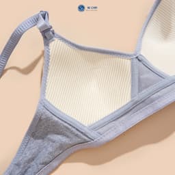 Thumbnail Áo Cotton Nữ Không Gọng Đệm Mỏng Mềm Mại Thấm Hút by Bechipi Al7895 3