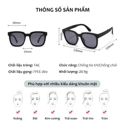 Thumbnail Kính Gấp Gọn Tròng Phân Cực Cho Bé 3-12 Tuổi Gọng Phối 2 Màu Thời Trang Siêu Dẻo Đàn Hồi An Toàn Cho Mắt Trẻ Em AK140 2