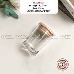 Thumbnail Cốc Đựng Nến Làm Nến Thơm Handmade (Nhiều Phân Loại) Heny Garden, Nguyên Liệu Dụng Cụ Làm Nến 2