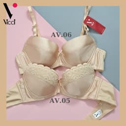 Thumbnail Áo ngực nữ Vicci AV.05- AV.06 mỏng, nhẹ, có gọng ôm ngực màu Da 1