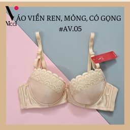 Thumbnail Áo ngực nữ Vicci AV.05- AV.06 mỏng, nhẹ, có gọng ôm ngực màu Da 2