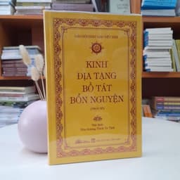 Thumbnail Sách - Kinh Địa Tạng Bồ Tát Bổn Nguyện - Bản cao cấp, bìa da cứng màu vàng 2