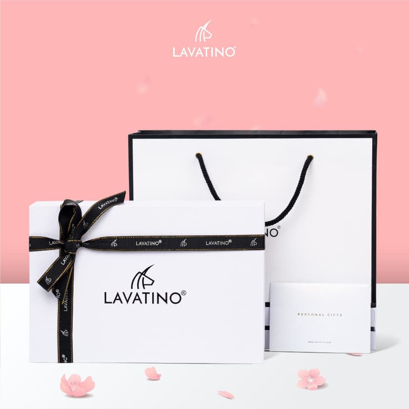 Ảnh Set packing gói quà, full box túi xách, hộp đựng sản phẩm thắt nơ, kèm thiệp viết tay chính hãng  LAVATINO 2