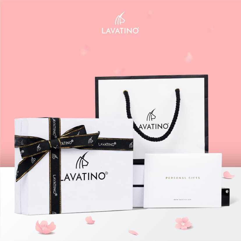 Ảnh Set packing gói quà, full box túi xách, hộp đựng sản phẩm thắt nơ, kèm thiệp viết tay chính hãng  LAVATINO 1