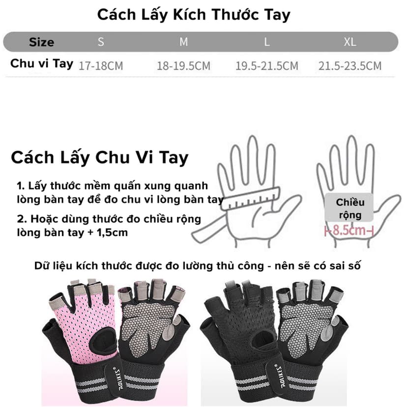 Ảnh Găng Tay Nửa Ngón Tập Gym, Tập Tạ Tích Hợp Quấn Cổ Tay Bảo Vệ Cổ Tay Chính Hãng Aolikes AL113 (1 Đôi) 4