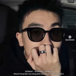 Thumbnail Kính râm nam nữ Eleanor Accessories thiết kế hình tròn kính mát cá tính phụ kiện thời trang 6039 2
