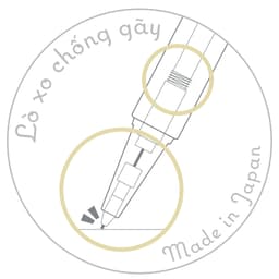 Thumbnail Bút Chì Bấm 2B Ngòi 0.5mm Trang Bị Đệm Tay Lò Xo Chống Gãy Ngòi Chất Lượng Nhật Bản KUSUMI 2