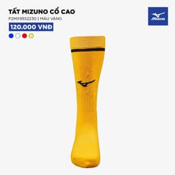 Thumbnail Tất thể thao cổ cao Mizuno chống trơn, dài dưới gối, chất liệu Cotton dày dặn, mềm mại, khử mùi, êm chân 2