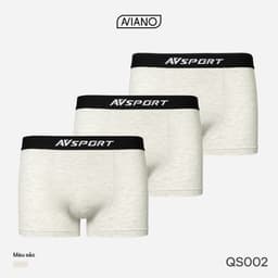 Thumbnail Combo 3 Quần Lót Nam AVIANO Cotton Compact Co Giãn 4 Chiều, Quần Sịp Nam Boxer Thoáng Khí 3
