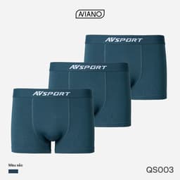Thumbnail Combo 3 Quần Lót Nam AVIANO Cotton Compact Co Giãn 4 Chiều, Quần Sịp Nam Boxer Thoáng Khí 2