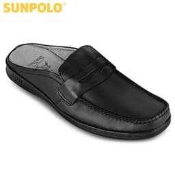 Thumbnail Giày sục nam Da bò SUNPOLO thoáng khi thoải mái SPO197 1