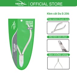 Thumbnail Kềm Cắt Da Thép Chuyên Dụng Mạ Niken Rung Bóng KỀM NGHĨA D.206 (Không Chống) 2